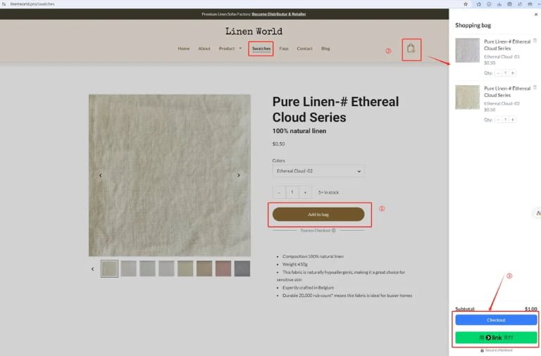 How to Order Fabric Sample Swatches from Linen World?