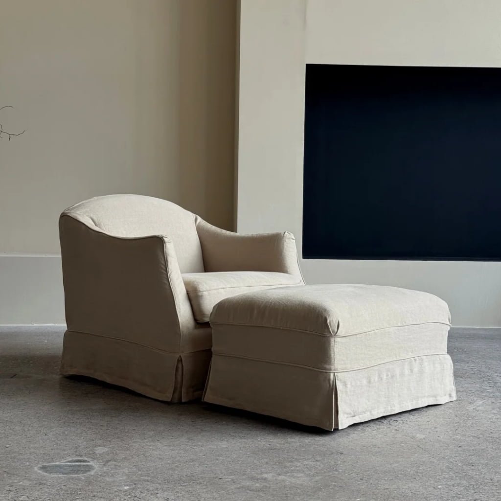 Cecilia Armchair w/ Pouf