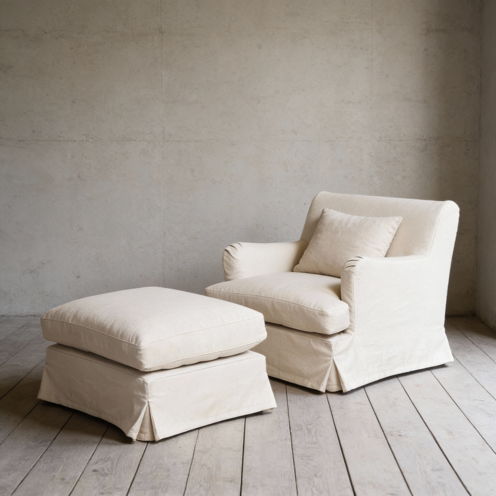 Campbell Armchair with ottoman