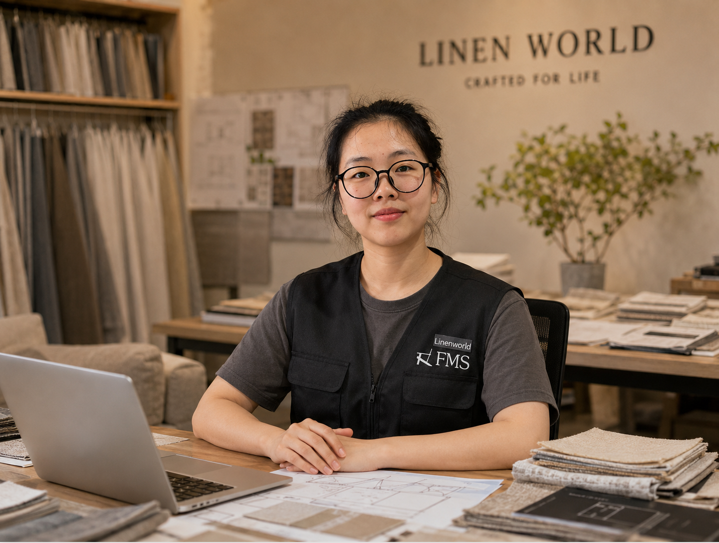 Linen World head of production and quality control