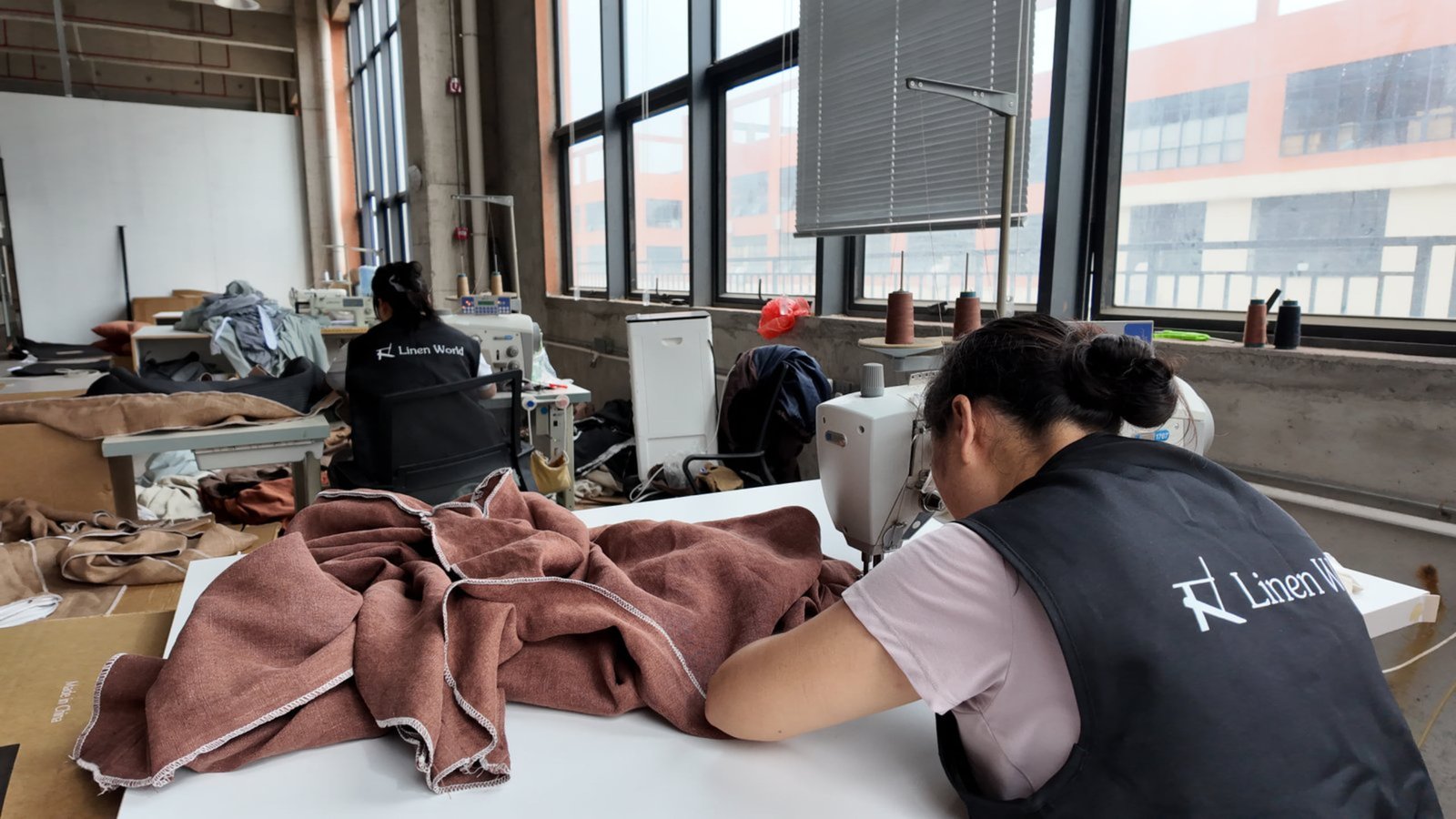 Linen World factory workshop