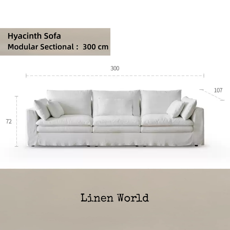 Hyacinth Linen Sofa