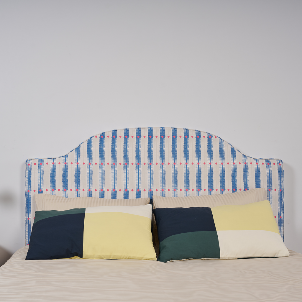 Pattern 01:Bluebell Stripe with Rose Dots