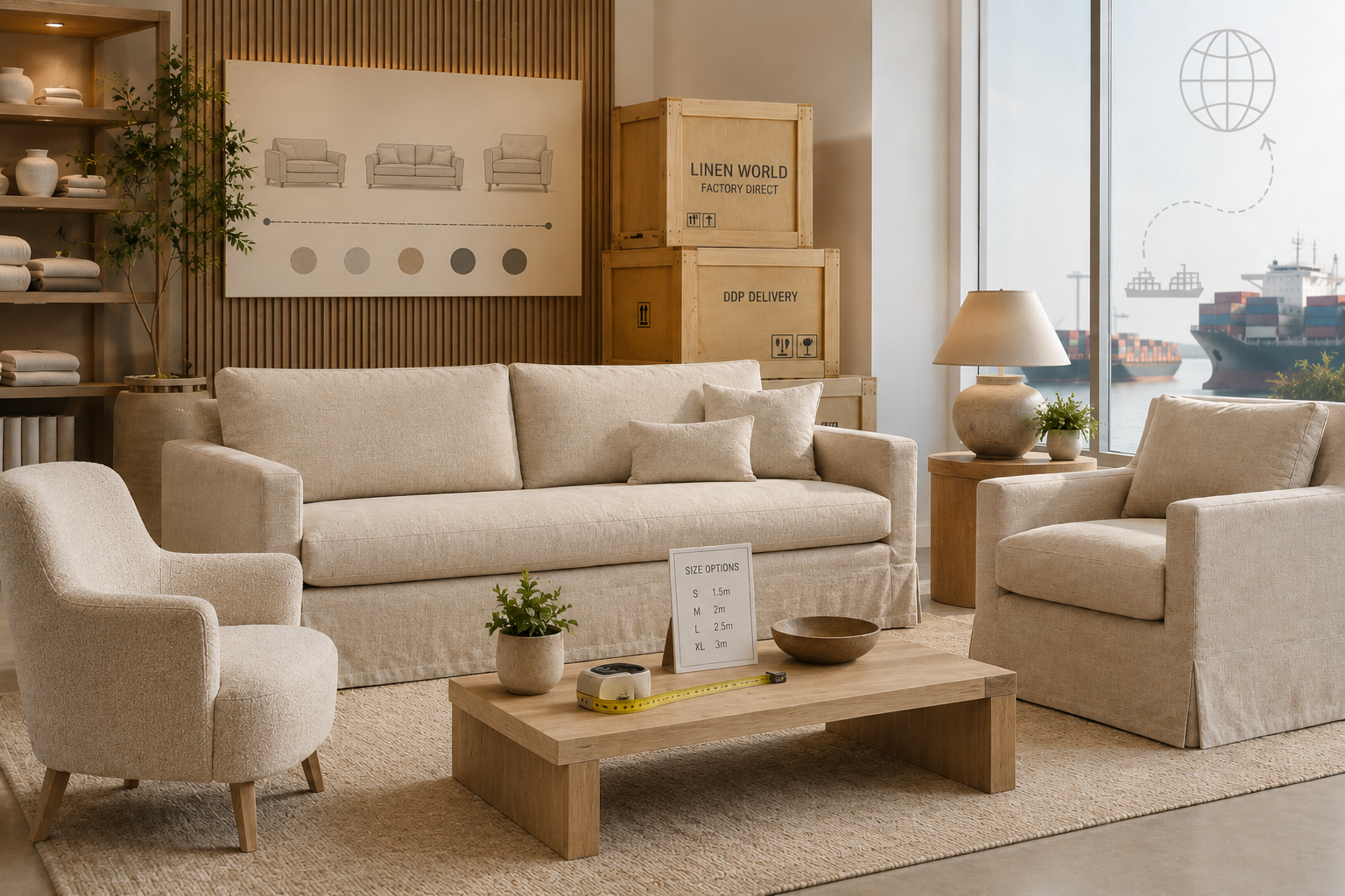 Linen World inquiry checklist for 1pc furniture quotation
