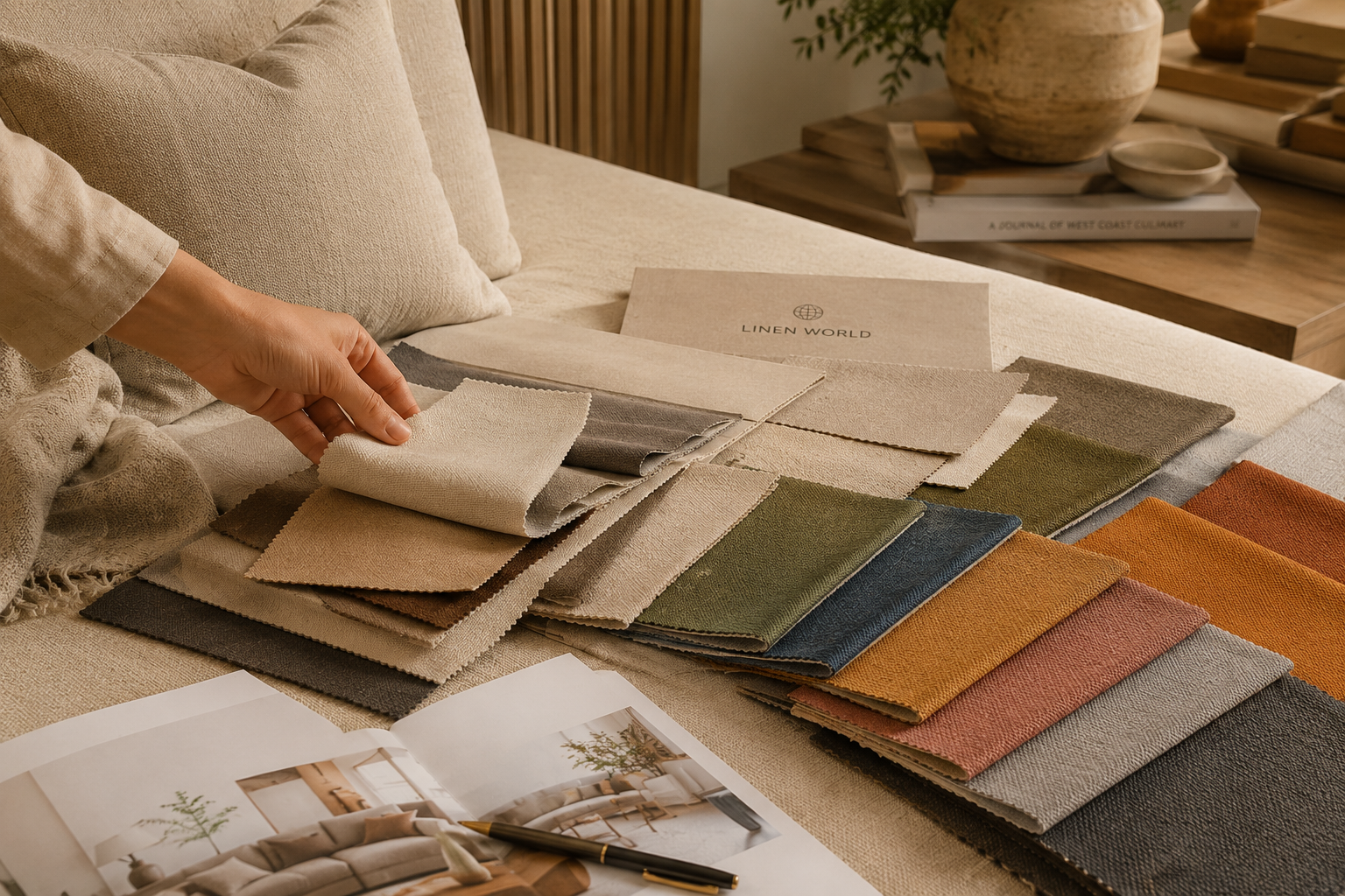 Step-by-step process for ordering furniture from Linen World