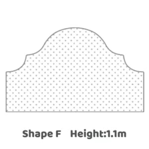 Customizable Headboards-Shape F