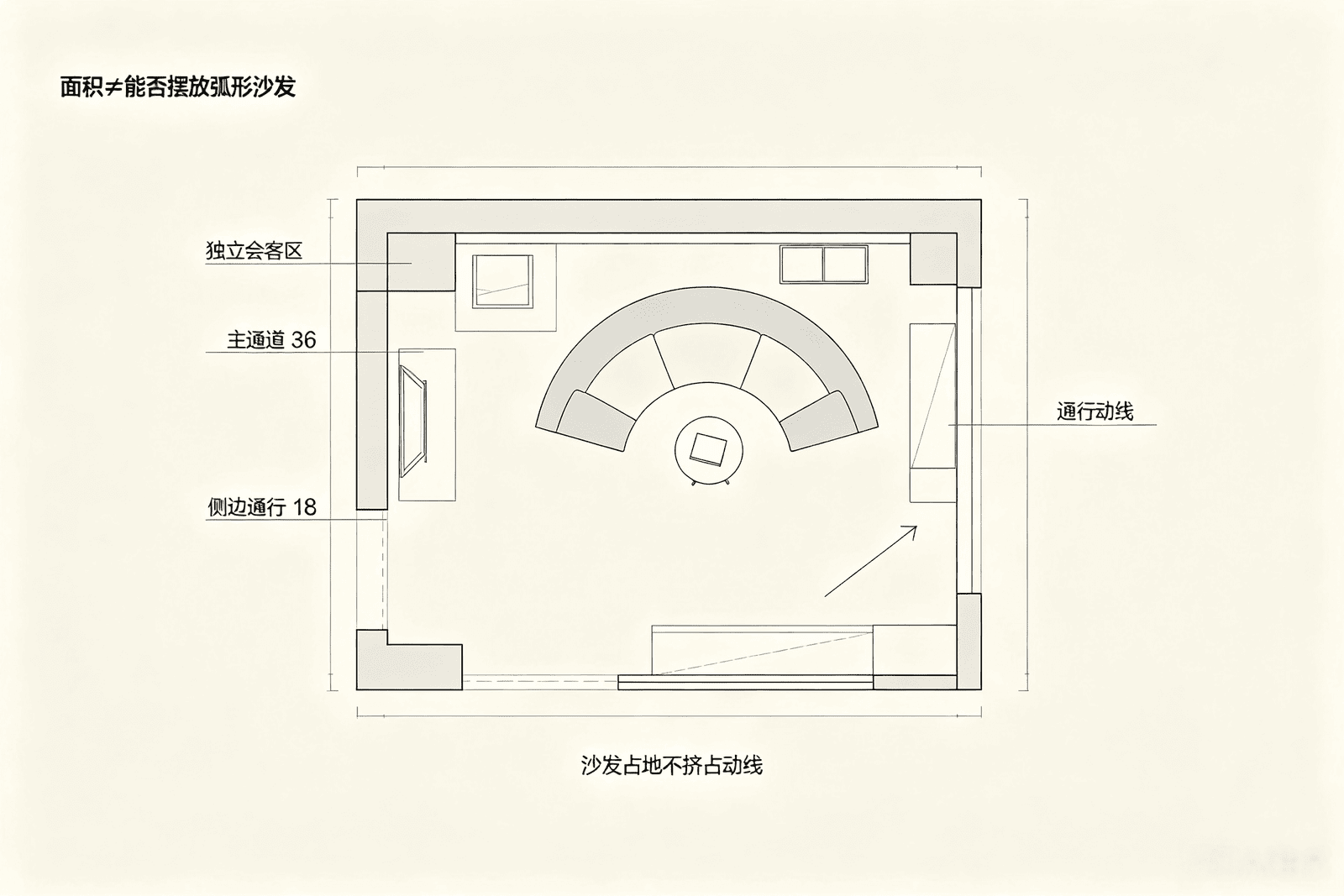 Curved Sofa Floor Plan