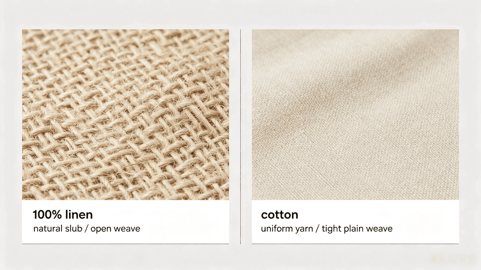 linen vs cotton detail