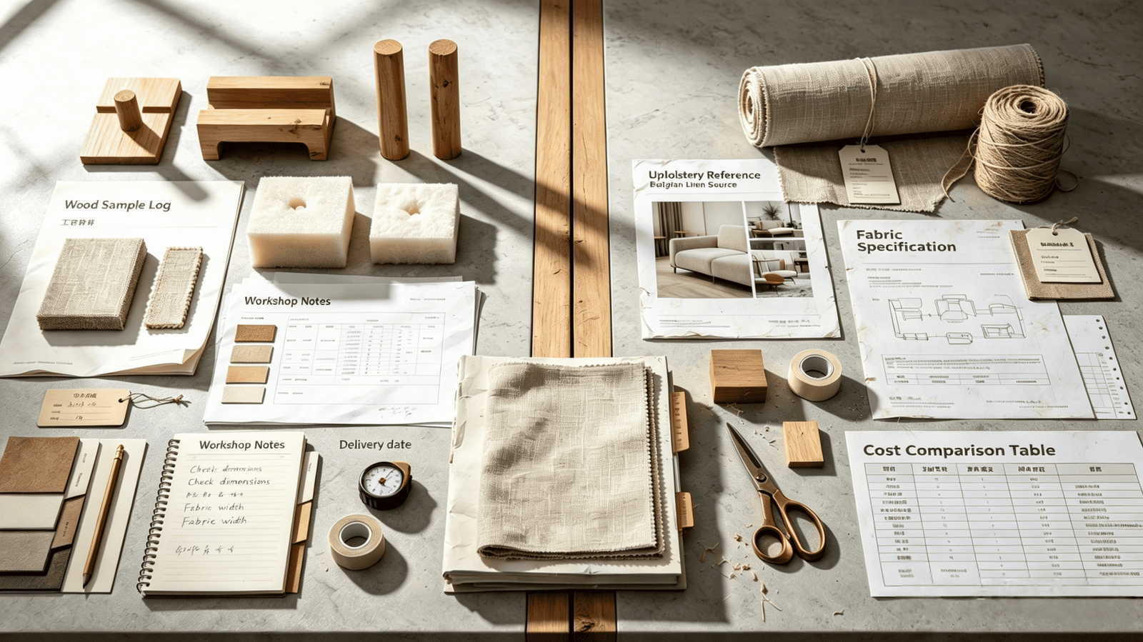 modern bedroom workbench