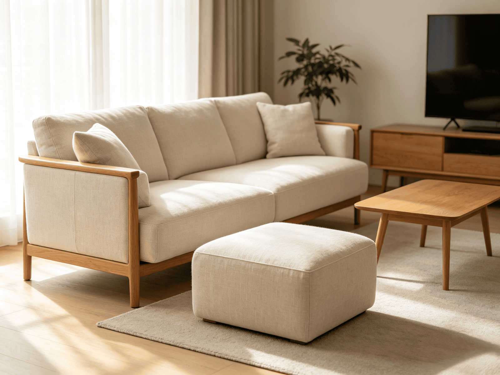 sofa ottoman pairing