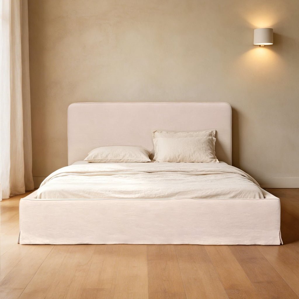 Lull Bed Linen Slipcover Fabric Panel Bed