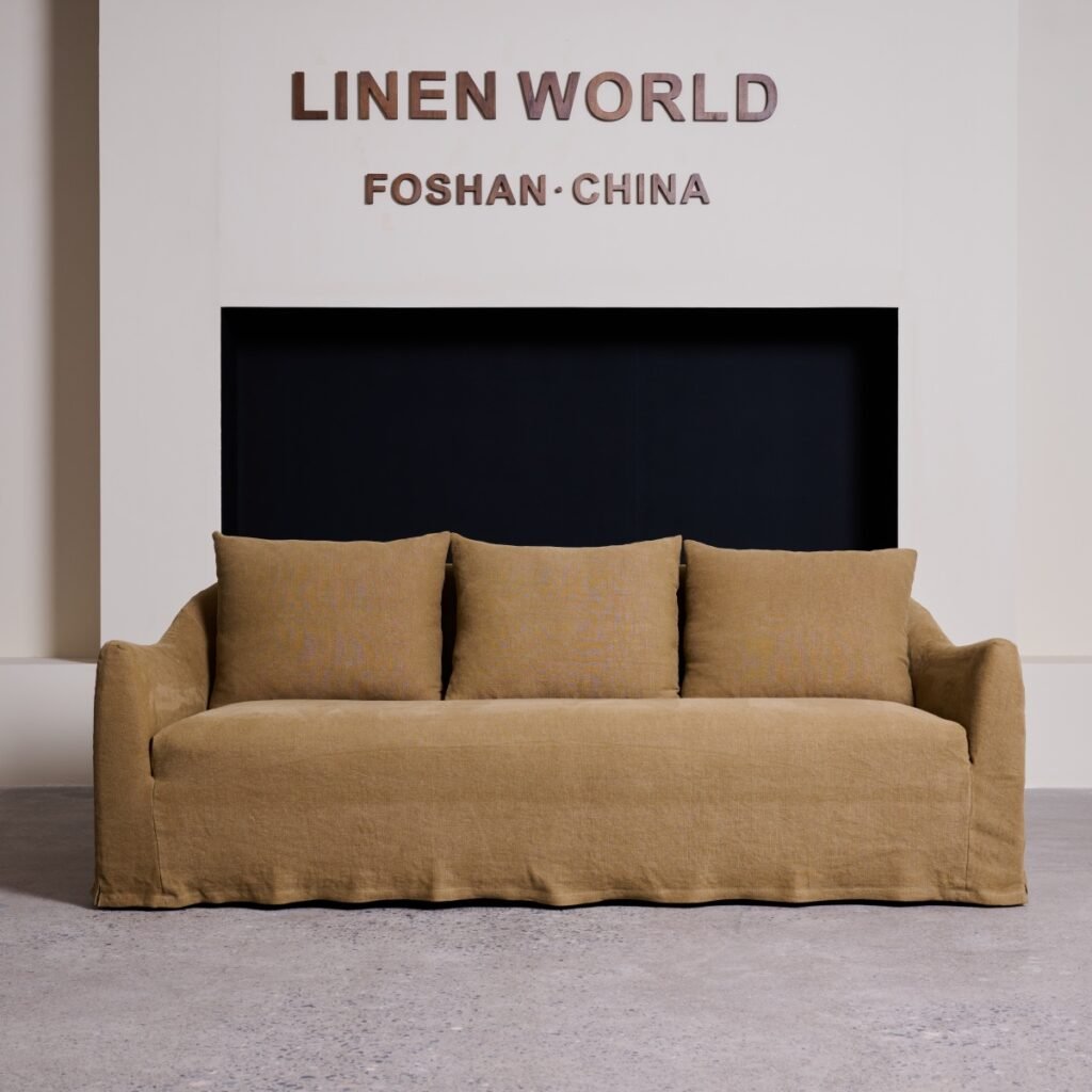 Lyon Linen Sofa – Pure Linen Slipcover Sofa