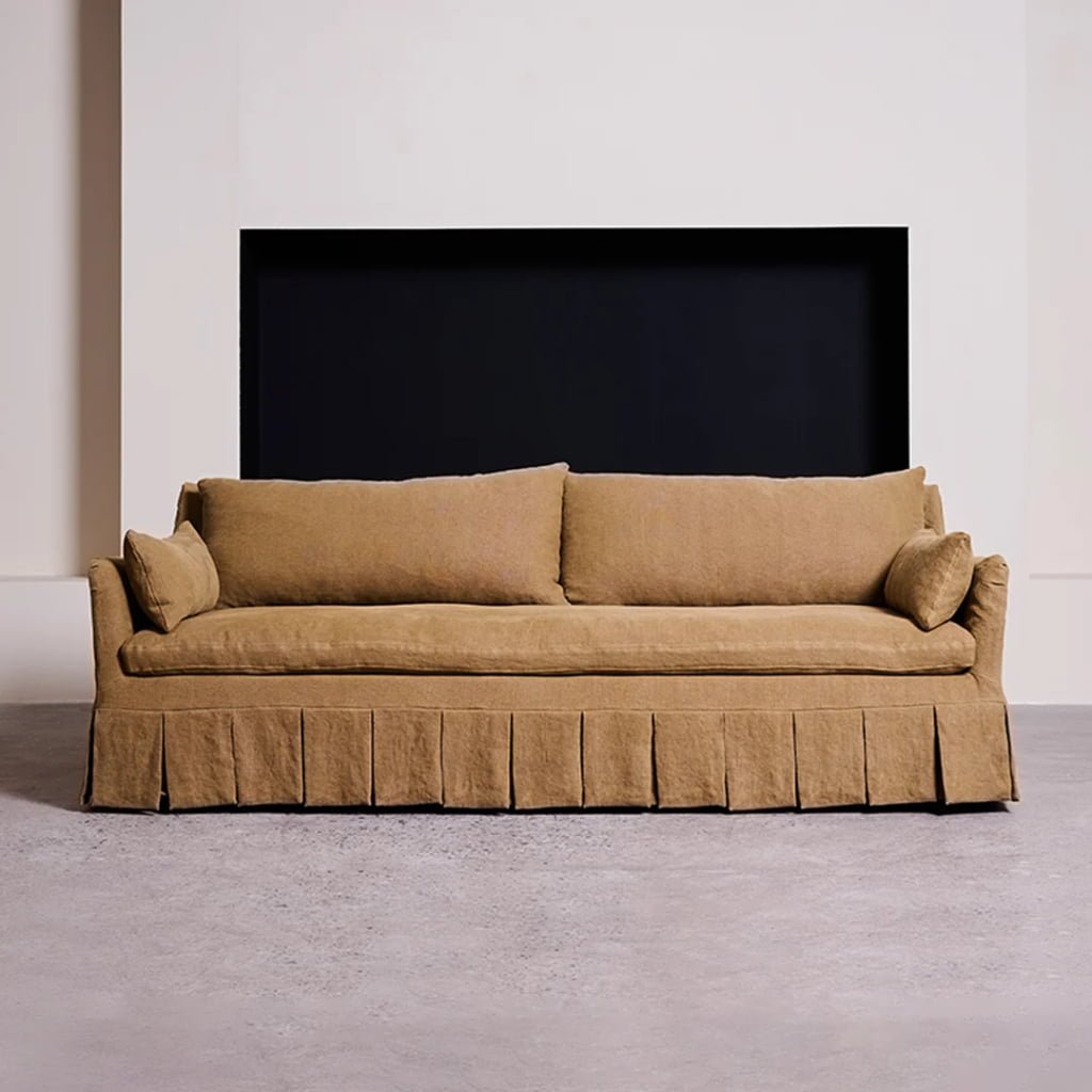 Valley Box Pleated Sofa- In Ethereal Cloud-07 Oliver Pure Linen